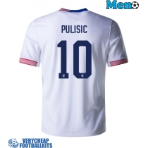 United States Christian Pulisic #10 Replica Home Shirt Copa America 2024 Short Sleeve